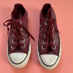 Low-Top Burgundy Converse